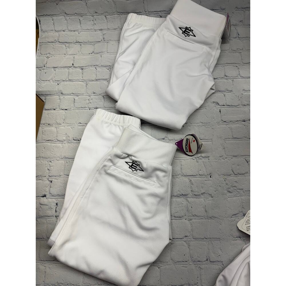 NWT Easton White Baseball Pants Set of 2!